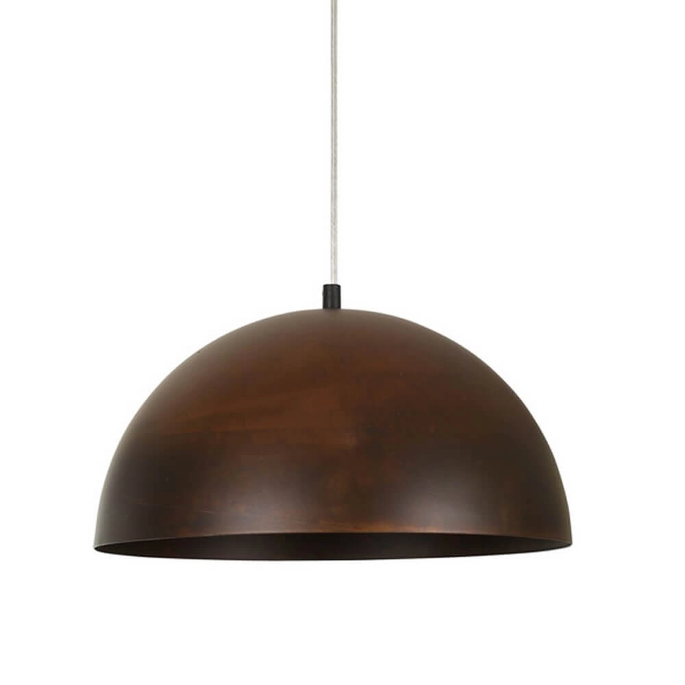 Rusty hanging lamp Hemisphere Rust S Ø 34cm