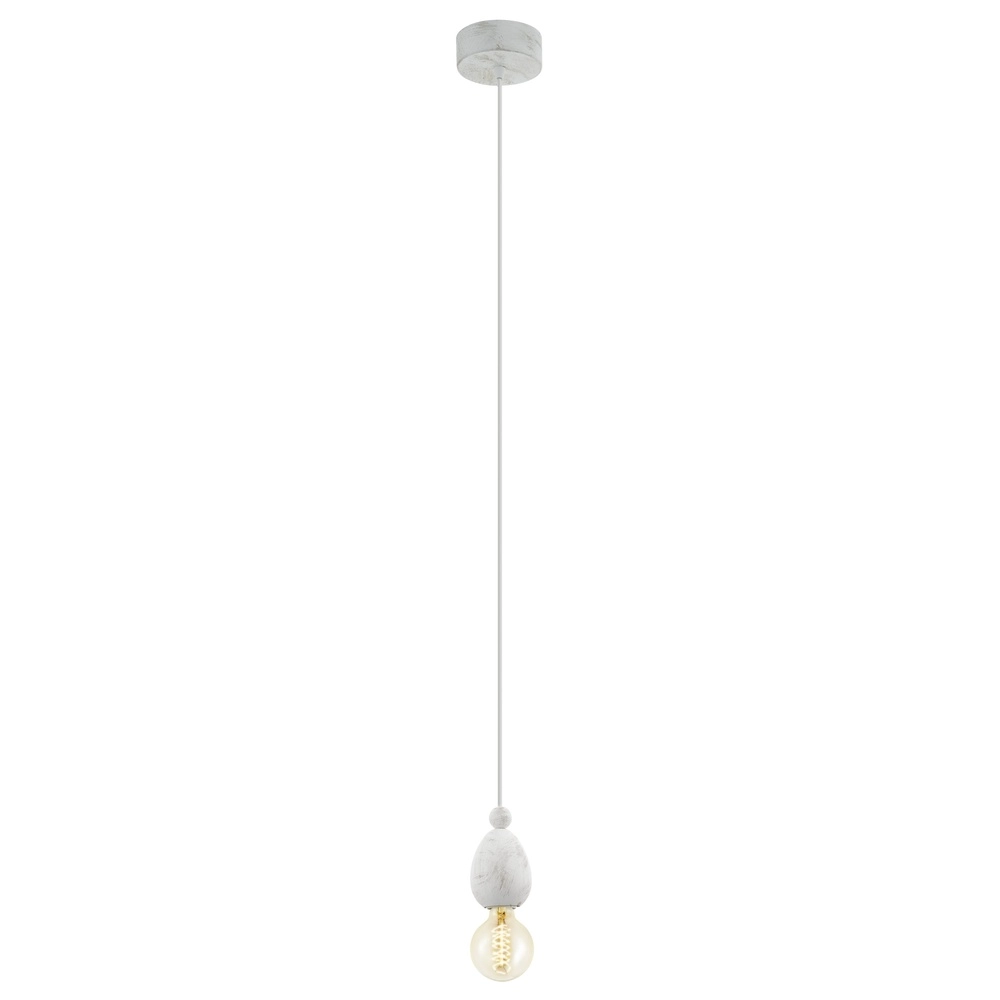 Classic pendant lamp Avoltri white