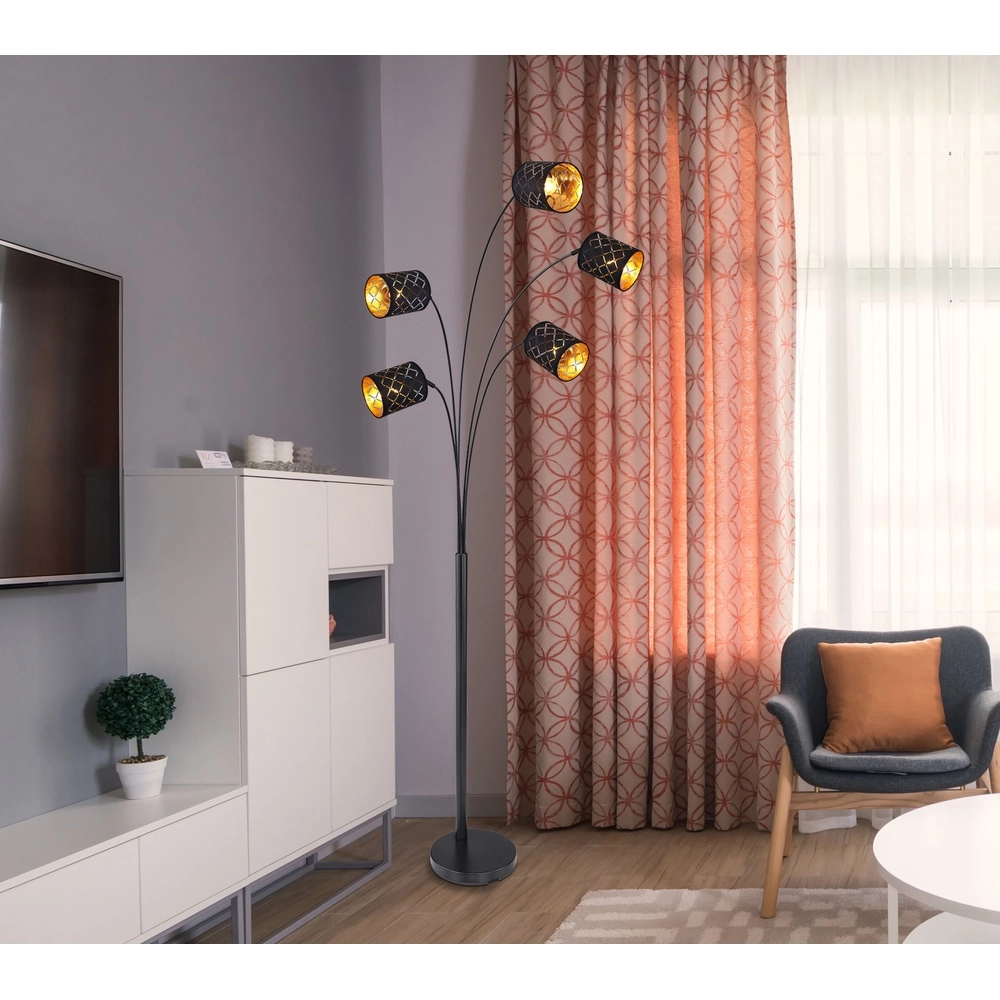 Floor lamp Clarke Black Globo 9007371415953