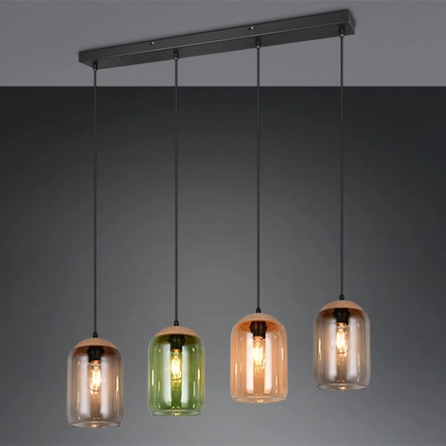 Glass Dining Table Lamp Cork 4-light Trio 4017807622997