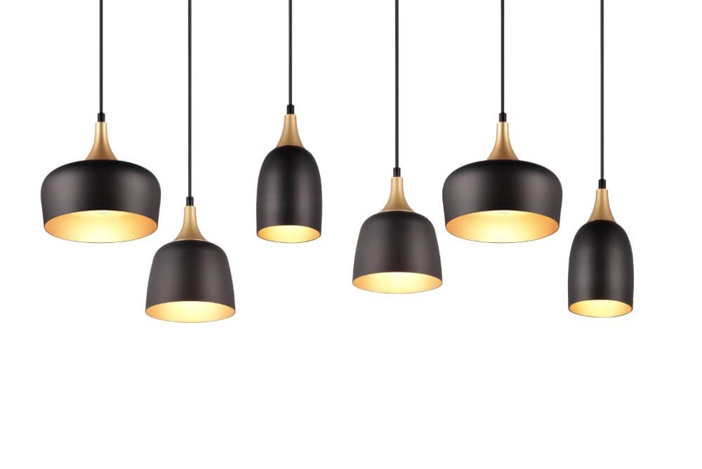 Design hanging lamp Chiraz black 6-light Trio 4017807566864