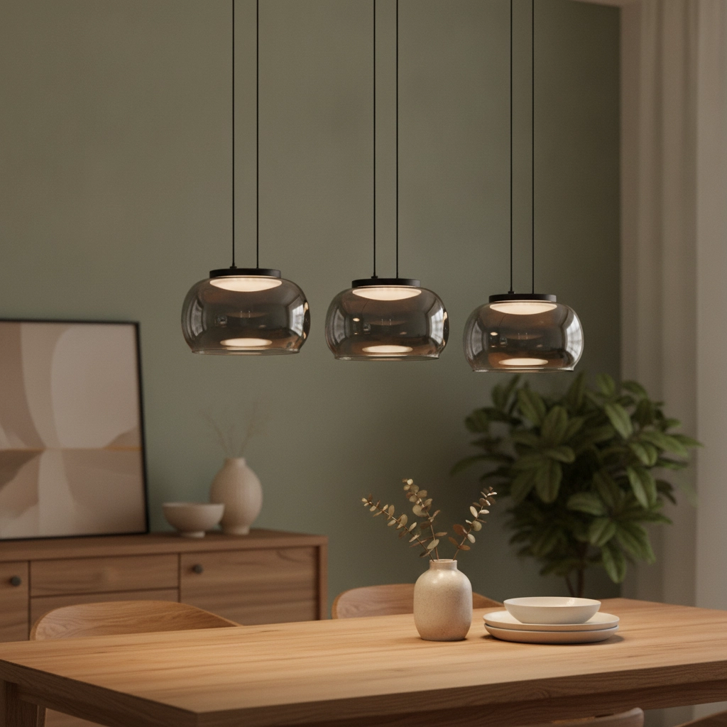 Modern pendant lamp Bios 3-light black