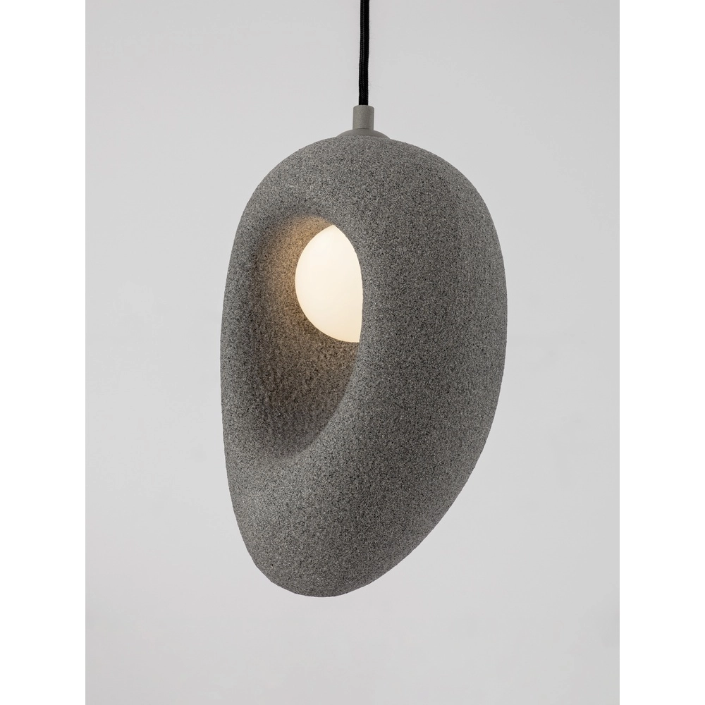 Natural pendant lamp Tempus grey 30cm