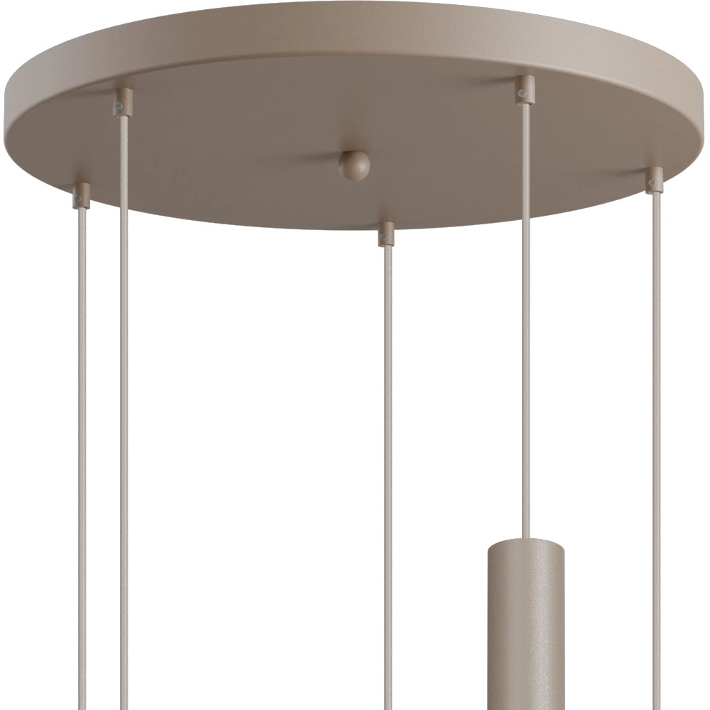 5-light pendant lamp Opera Ø 50cm beige terra Masterlight 8718121424323