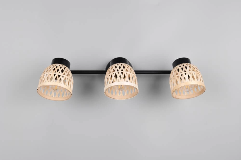 3-light ceiling lamp Laurent with cream caps Trio 4017807637564