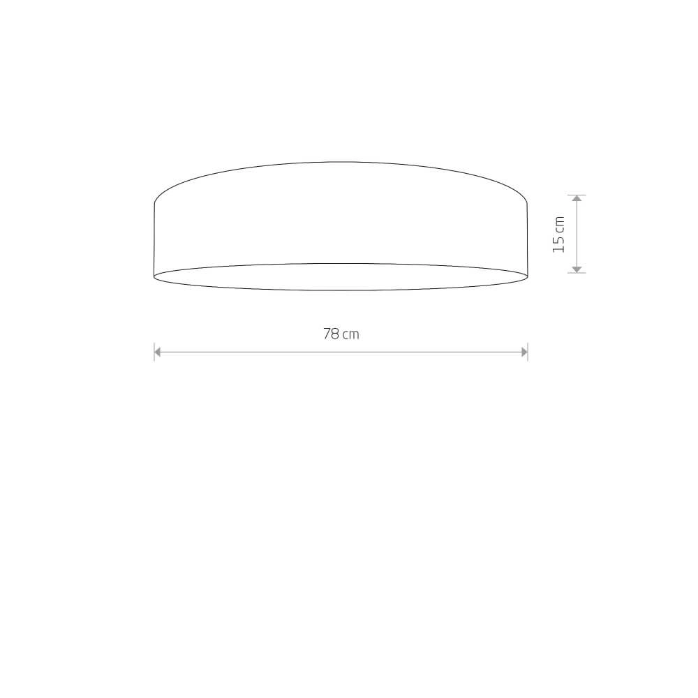 Cream ceiling lamp Turda Ø 78cm Lyora 5903139895897