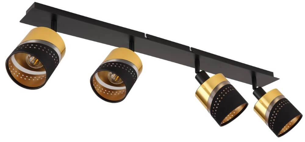 4-light ceiling spotlight Or black with gold Globo 9007371455706