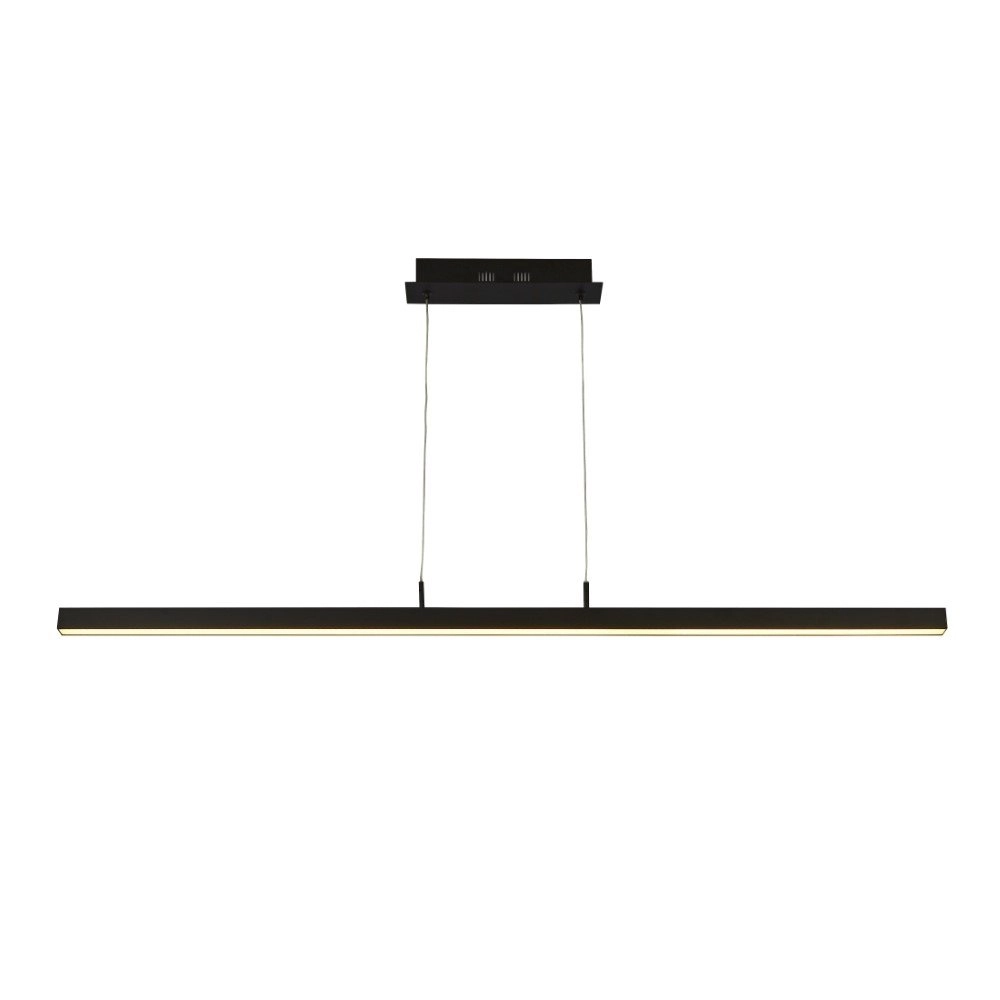 Dimmable LED pendant light Tribeca black Searchlight 5053423175317