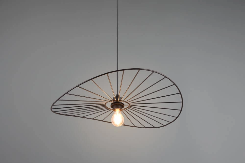 Hanging lamp Chapeau black Trio 4017807574081