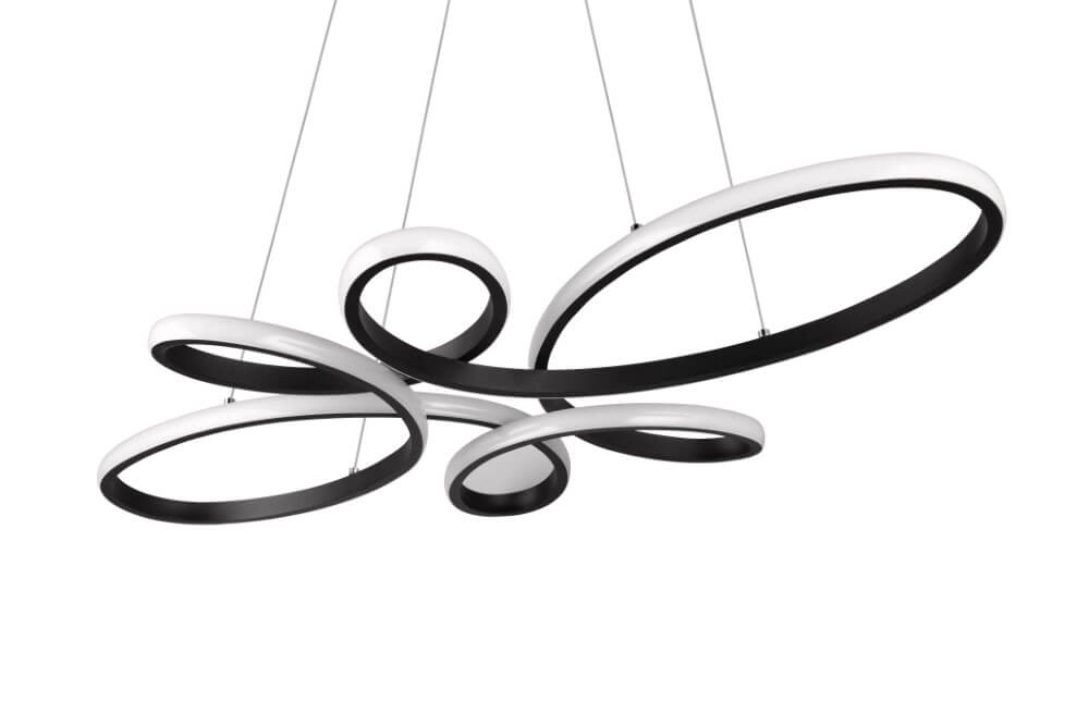 Design pendant lamp Fly black Trio 4017807600926