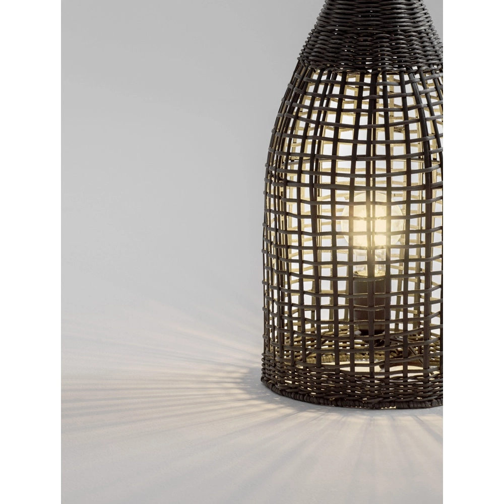 Bohemian floor lamp Naos rattan 54,5H black Lyora 5212017477576