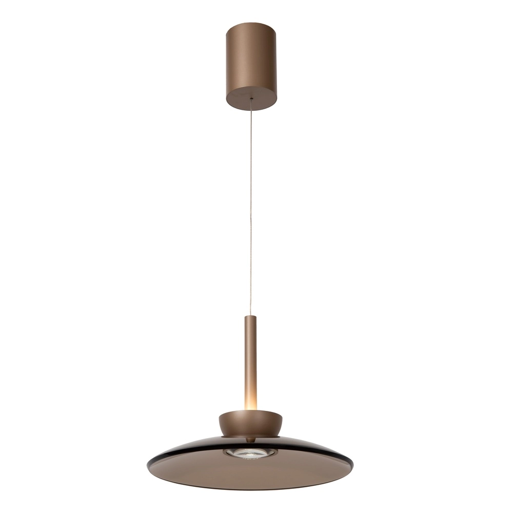 Glass led pendant light Santiago Ø 32cm - champagne