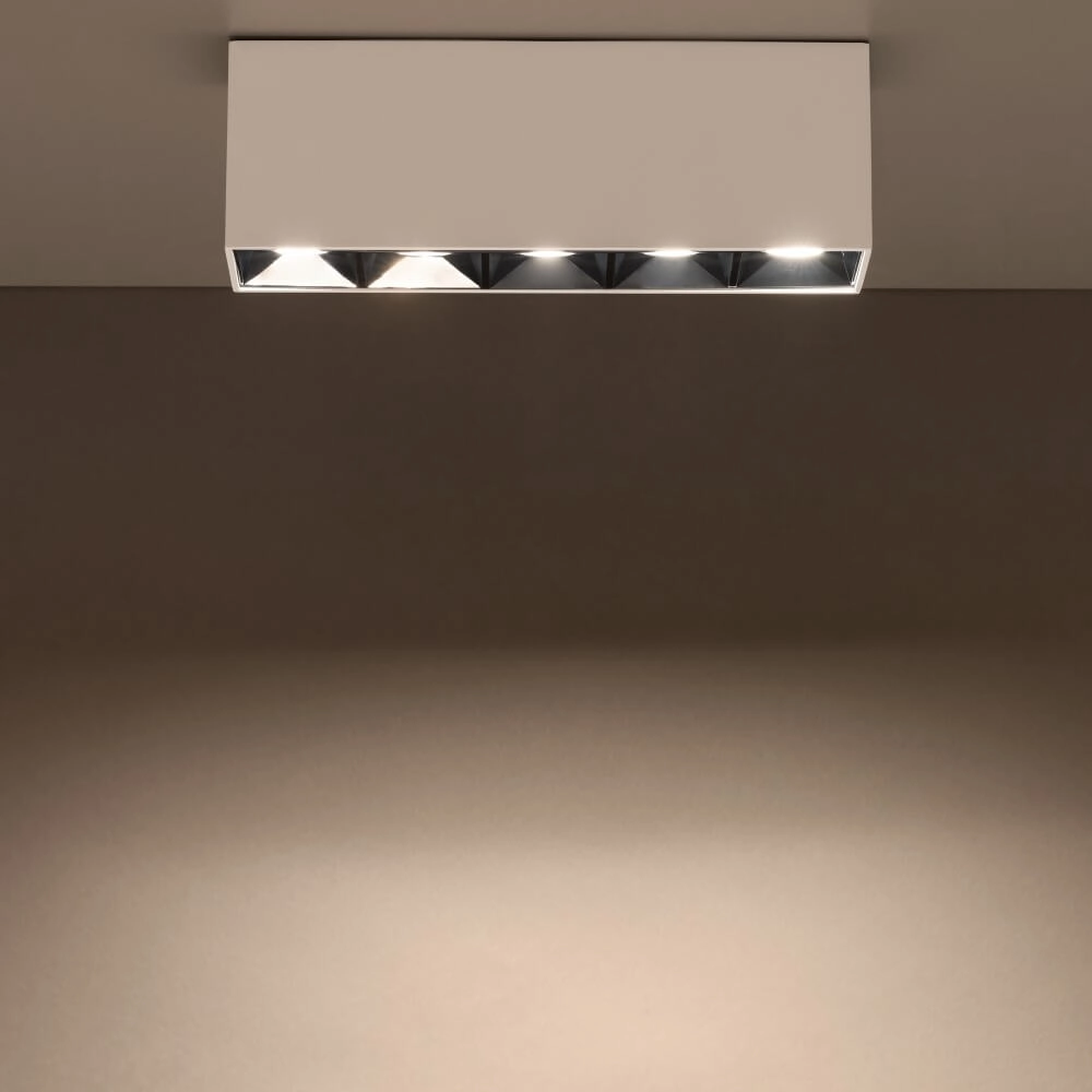 White surface-mounted spotlight Midi Led 5x1 LEDs - 3000K Lyora 5903139100489