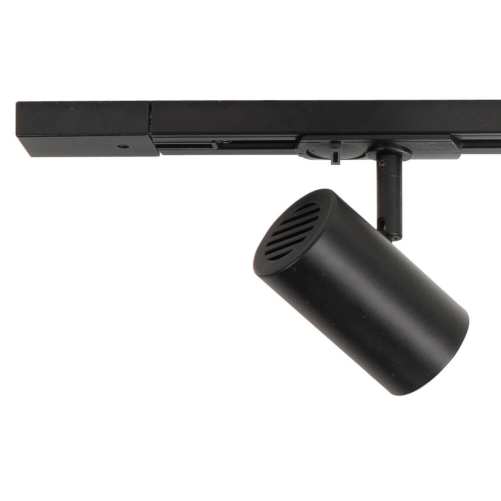 1-phase rail set 100cm Cilinder black with 3 spots Highlight 8718379039553