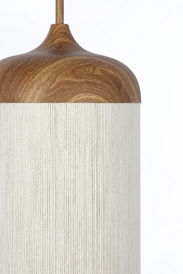 Pendant lamp Dania light wood print Ø 27.5cm Light & Living 8717807743369