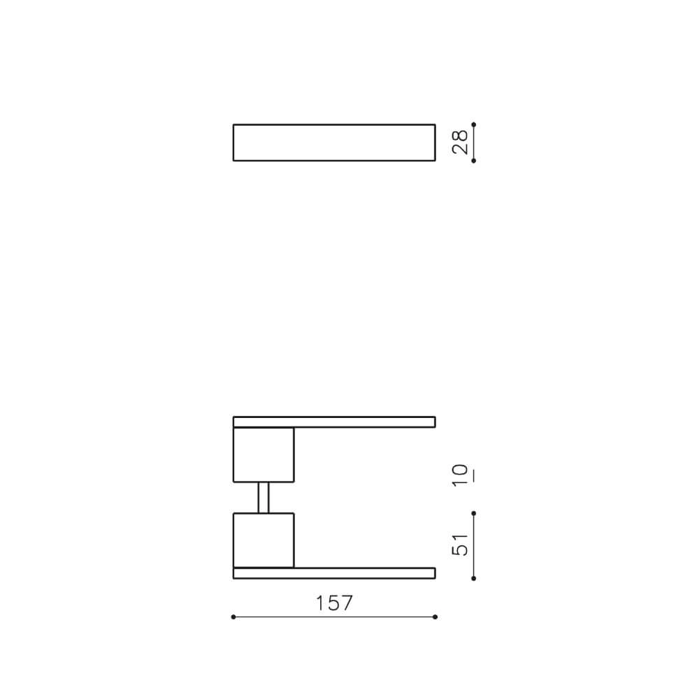 Design door handle Total anthracite Olivari 8714186477465