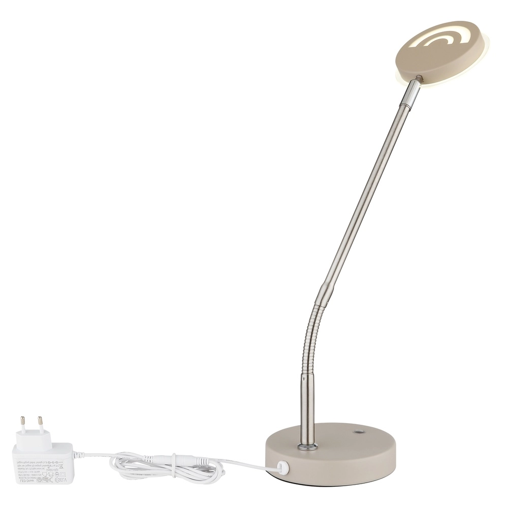 Desk lamp Silvio sand brown Globo 9007371593033