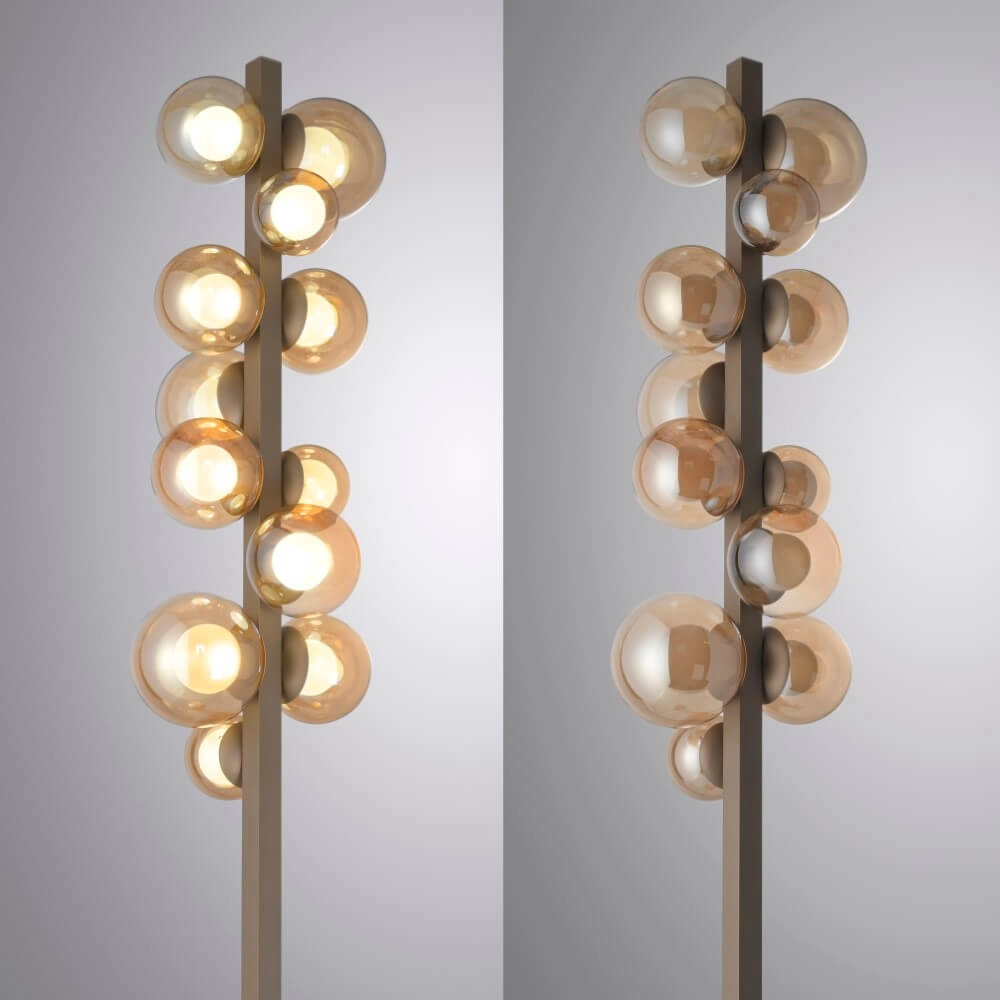 Bronze floor lamp Pure Popup design Paul Neuhaus 4012248385654