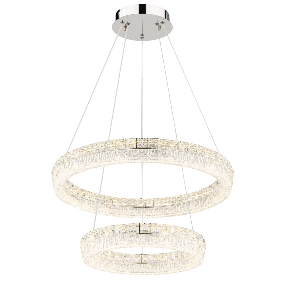 Pendant lamp Laurel chrome Ø 60cm
