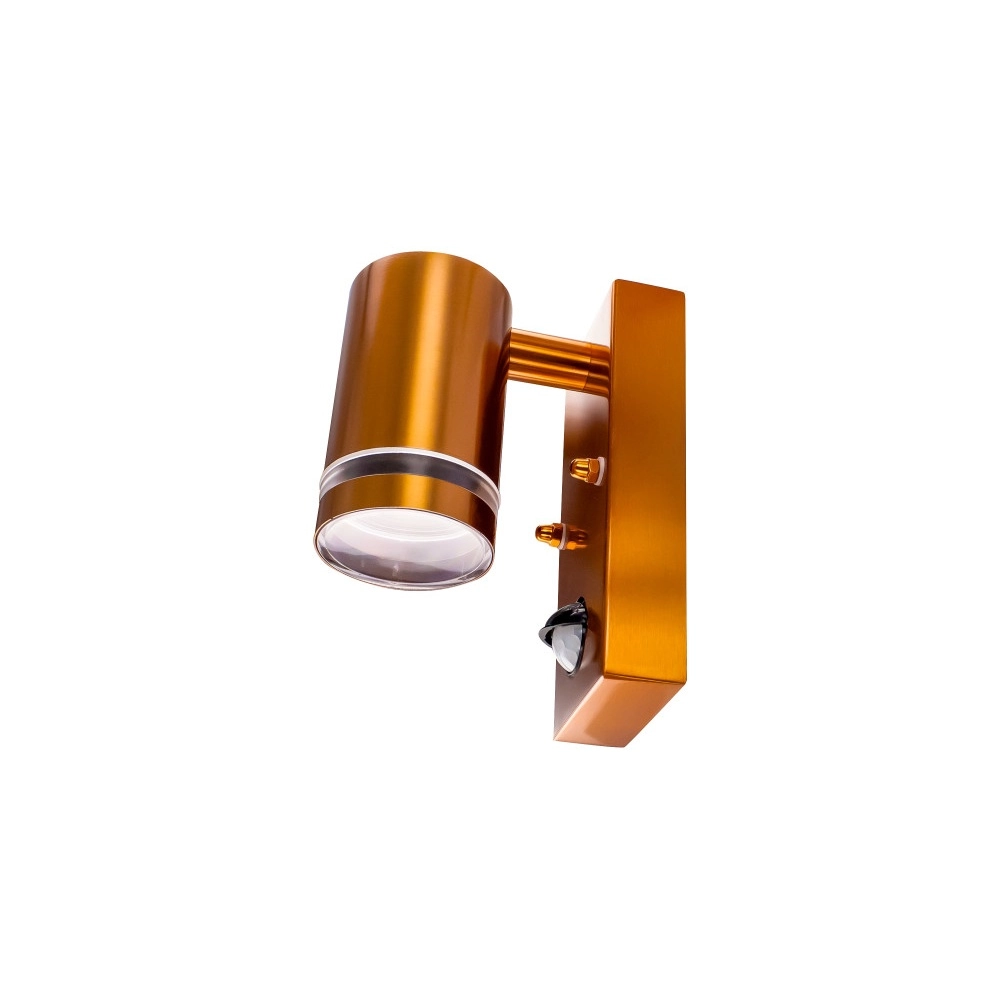 Wall spotlight with sensor Opden Red copper - 1x GU10 Lyora 5055788285656
