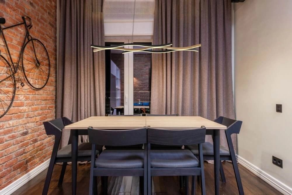 Pendant lamp Geronimo black with wood Globo 9007371451043