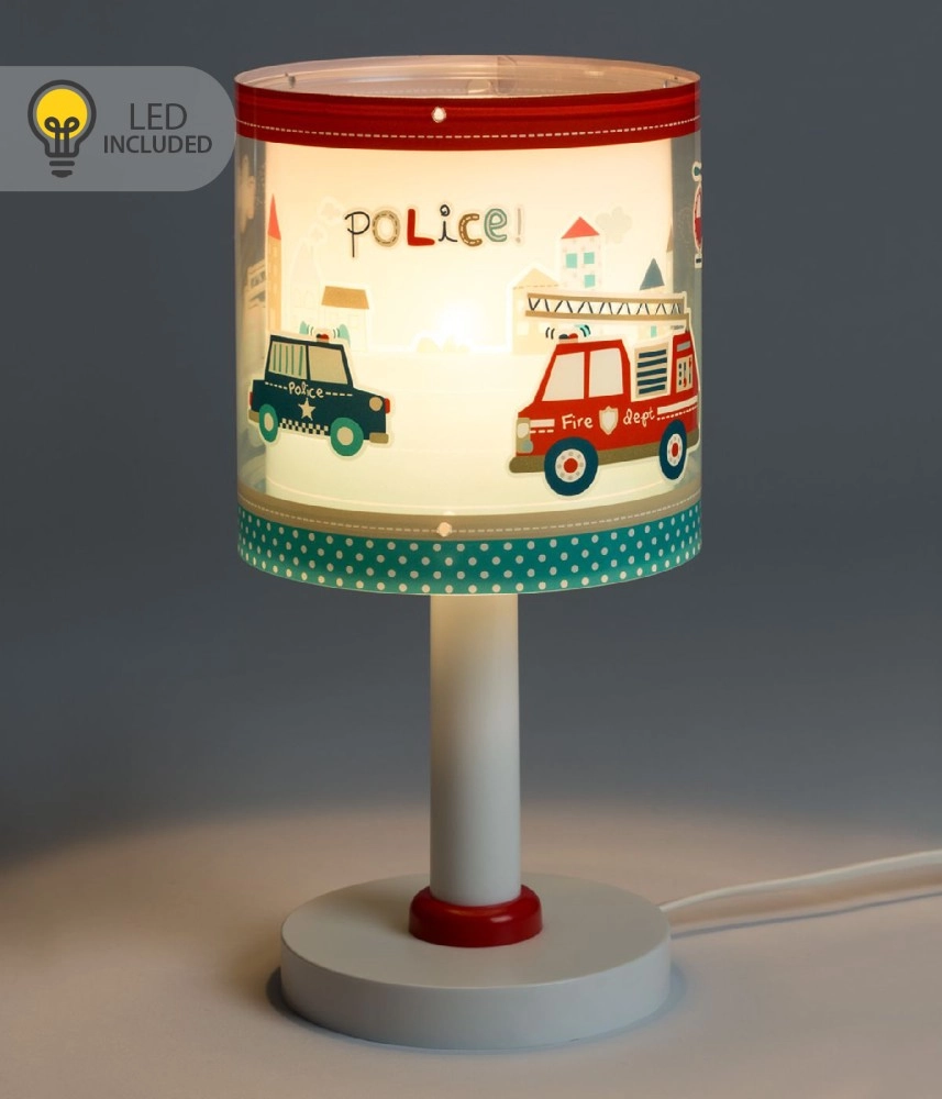 Children's room table lamp Police blue Dalber 8420406002262