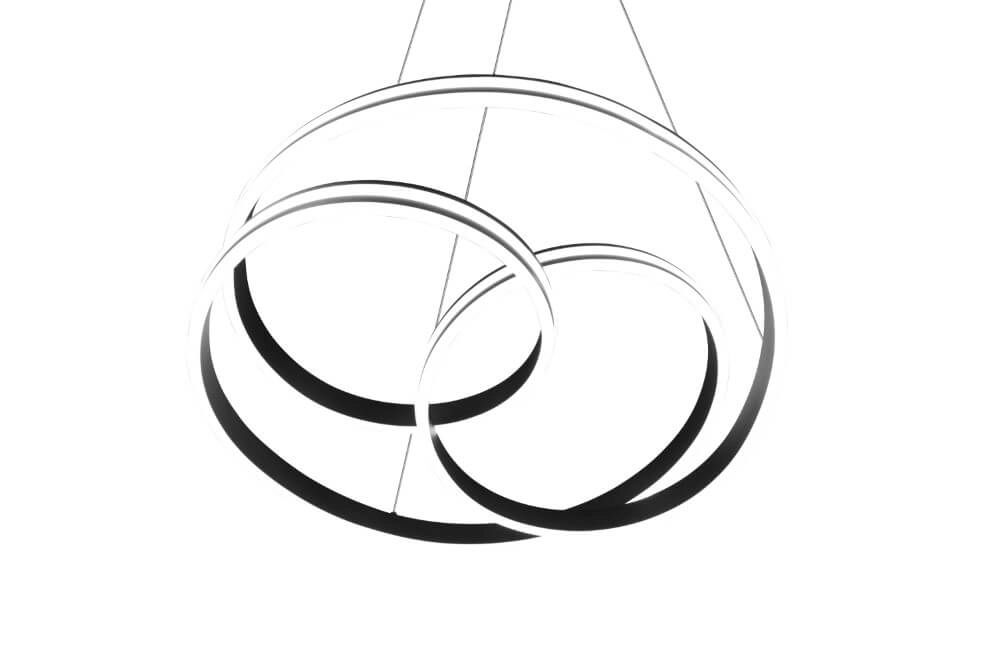 Hanging lamp Nuria 60cm black Trio 4017807505214
