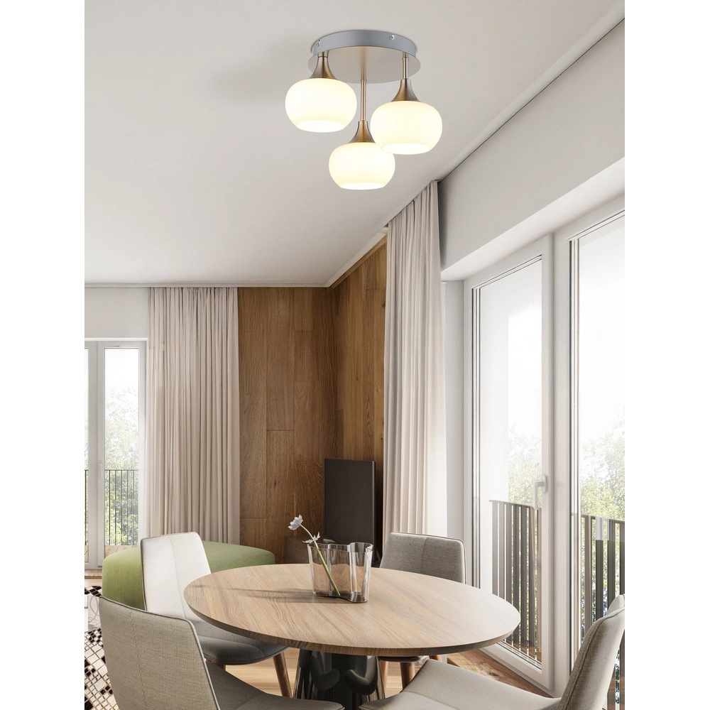 Nickel ceiling lamp Lui Design Globo 9007371580606