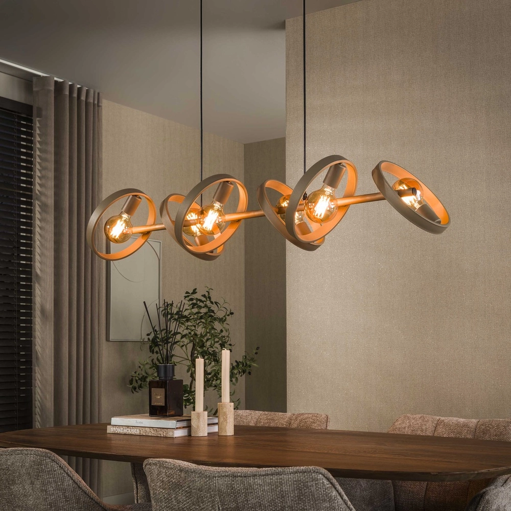 Rings pendant light dining table Hover sand - Ø 26cm