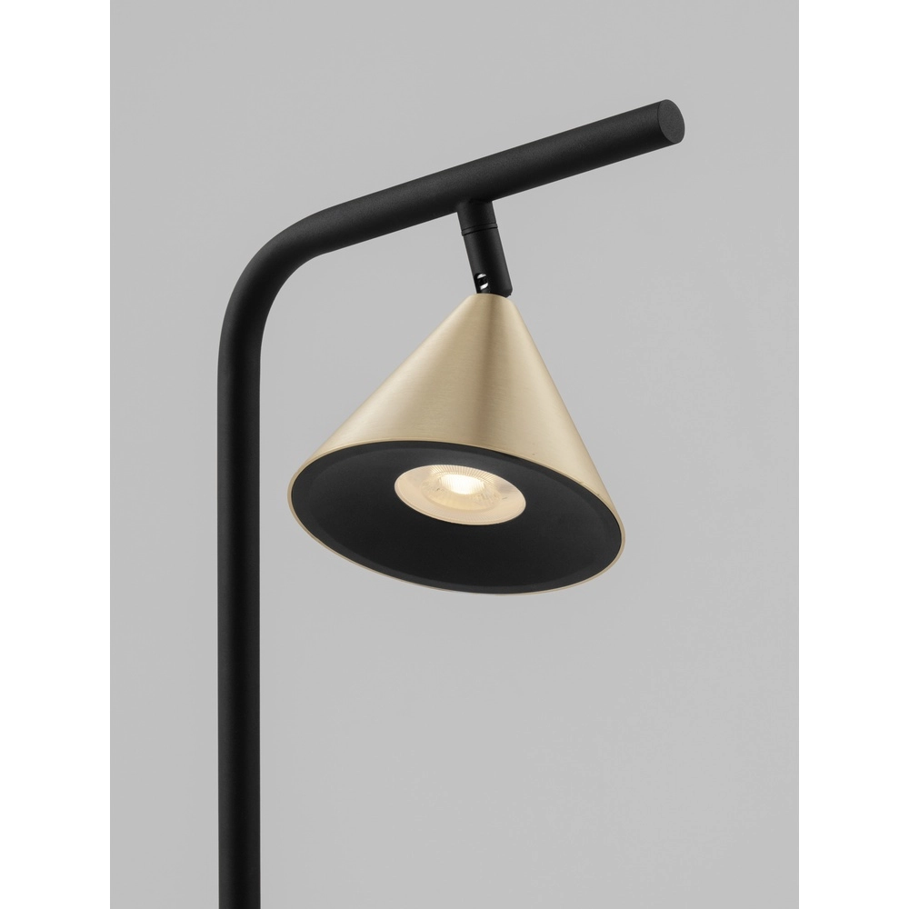 Floor lamp Conico black with gold Lyora 5212017475473