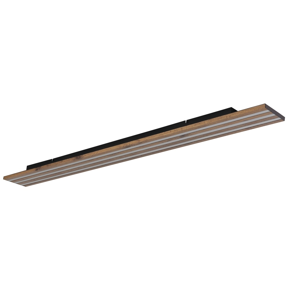 Ceiling lamp Hayden black with wood Globo 9007371586585