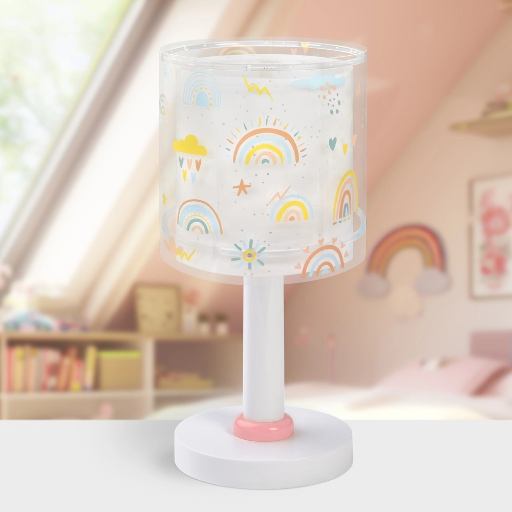 Table lamp Rainbow pink for children's room Dalber 8420406411910