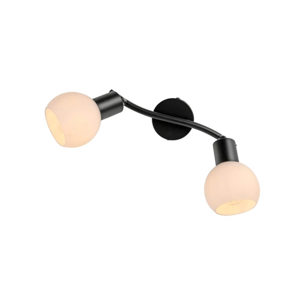 Black ceiling lamp Loki 2-light Just Light 4043689000769