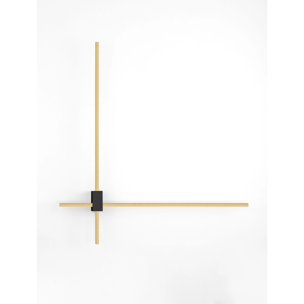 Sleek wall lamp Peak gold Lyora 5212017473714