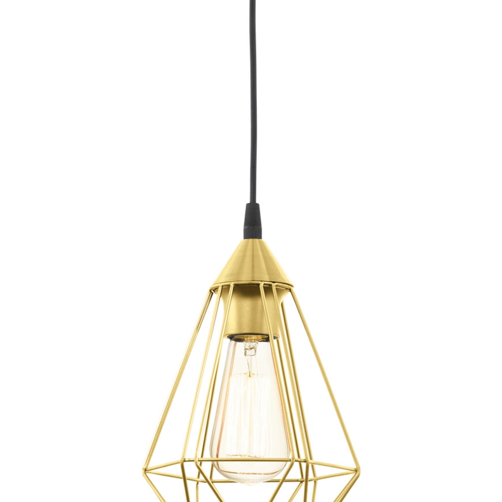 Golden pendant lamp Tarbes Ø 17.5cm Eglo 9002759436810
