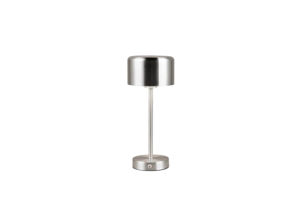 Rechargeable table lamp Jeff Matte nickel
