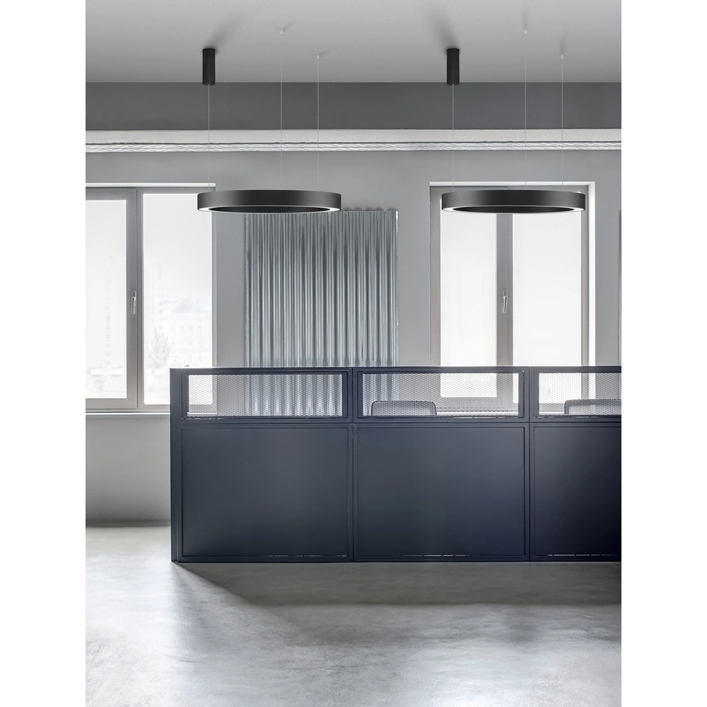 Pendant lamp Morbido black Ø 80cm Lyora 5212017438676