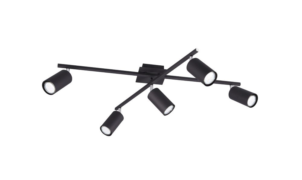 Ceiling light Marley 5-light matt black