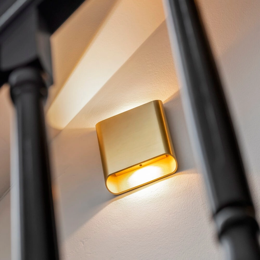 Wall lamp Diaz L Gold brushed Artdelight 8720701100312