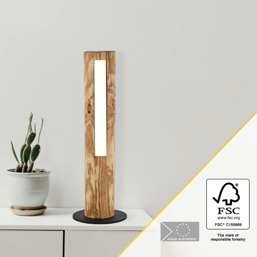 Wooden table lamp Odun 46cm high Brilliant 4004353393532