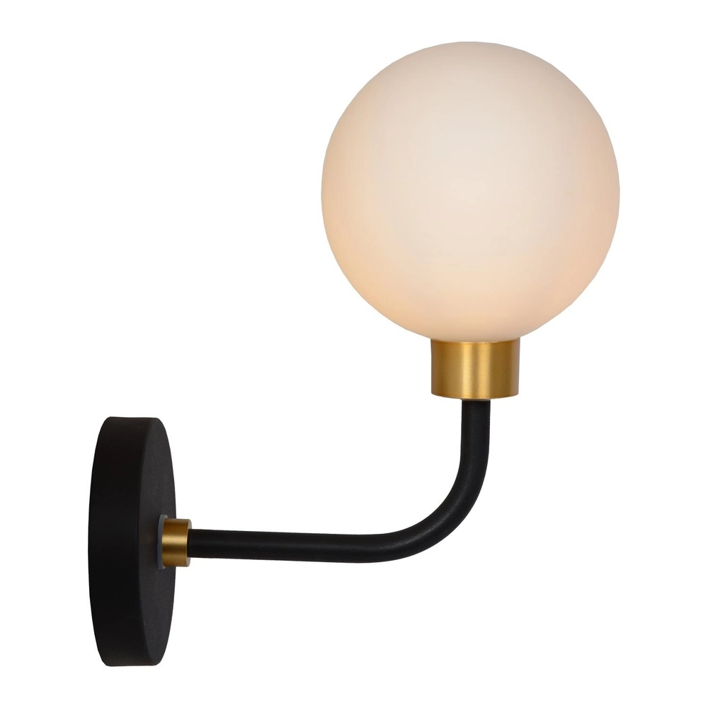 Wall lamp Berend black and white Lucide 5411212302632