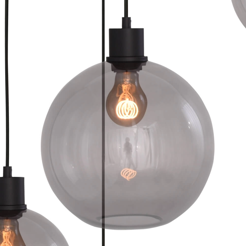 Vide hanging lamp Lazise 5-light black Masterlight 8718121303567