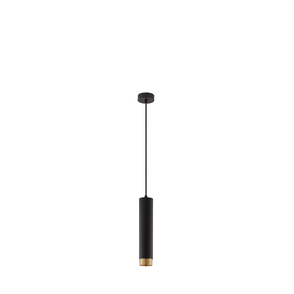 Pendant lamp Pongo M single 30cm black with gold Lyora 5212017430328