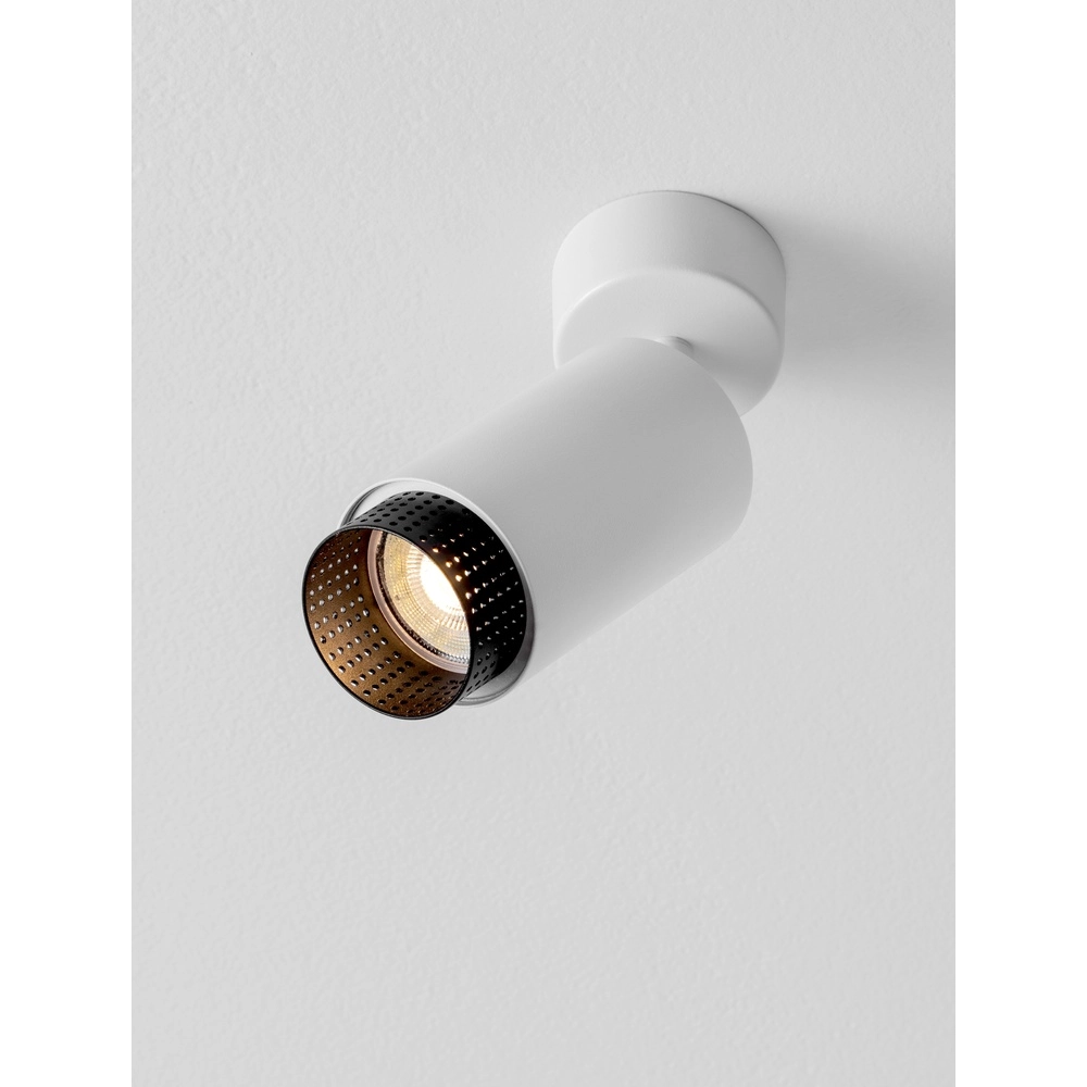 Ceiling spotlight Nessi Orientable white with black Lyora 5212017475138