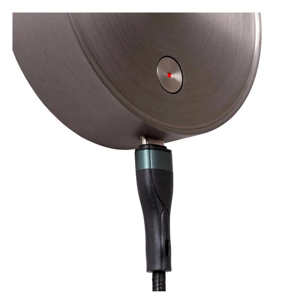 Bedside lamp Asja dimmable brushed metal Premium by Lucide 5411212421197