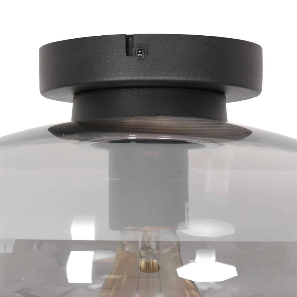 Glass ceiling lamp Reflexion oval Ø 30cm Steinhauer 8712746161335