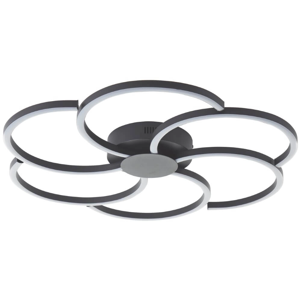 Adjustable ceiling light Fico black Brilliant 4004353441240