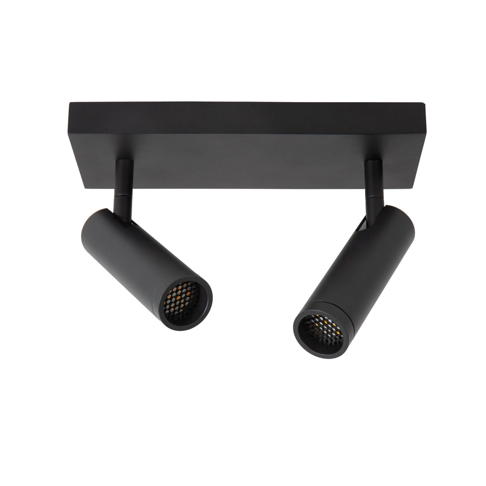 Sleek ceiling lamp Grado 2-light black