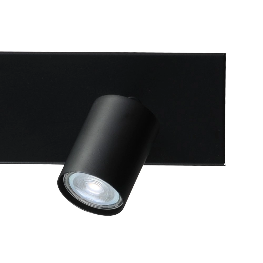 Ceiling lamp black Bounce with 3 black spots Masterlight 8718121209265