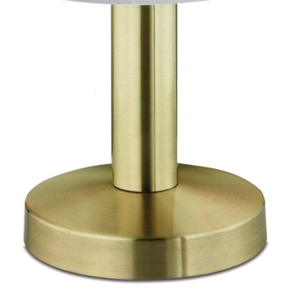 Table lamp Fynn ll 21cm brass matt with ivory white Trio 4017807551327